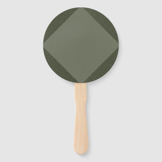 Moss Green Diagonal-fans – Bulk Custom Event Set Handwaaier (Voorkant)