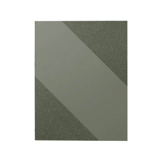 Moss Green Diagonal Stripe Notitieblok –  (Linkerzijde)
