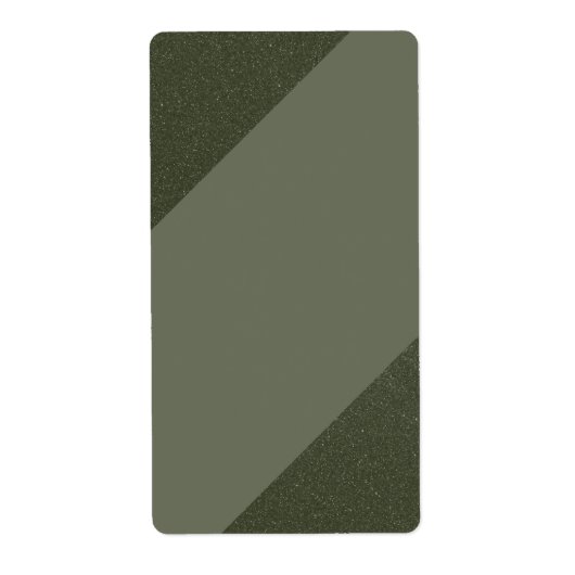 Moss Green Diagonal Verzendlabels Etiket (Voorkant)