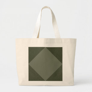 Moss Green Diamond Accent - Canvas tas