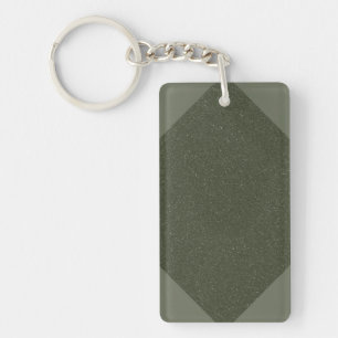 Moss Green Diamond Acryl Sleutelhanger –