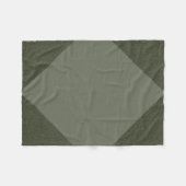 Moss Green Diamond Fleece Deken (Voorkant (Horizontaal))