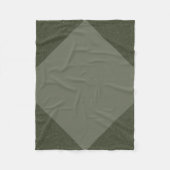 Moss Green Diamond Fleece Deken (Voorkant)