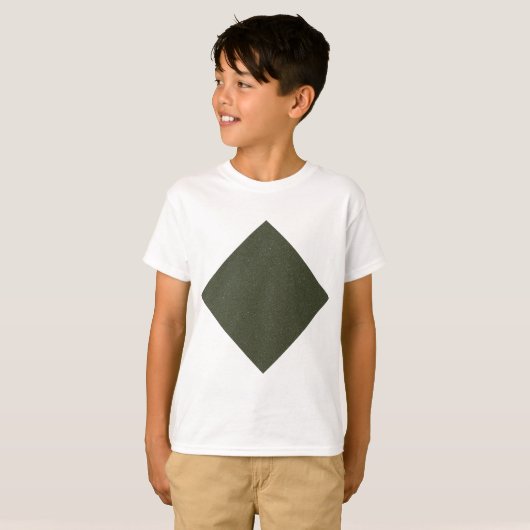 Moss Green Diamond Kinder T-shirt (Voorkant volledig)