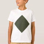Moss Green Diamond Kinder T-shirt (Voorkant)