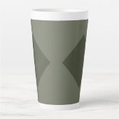 Moss Green Diamond Latte Mok (Voorkant)