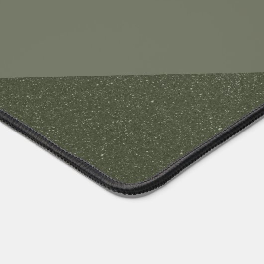 Moss Green Diamond Minimalist Desk Mat – Aanpassen (Hoek)