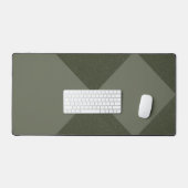 Moss Green Diamond Minimalist Desk Mat – Aanpassen (Keyboard & Muis)