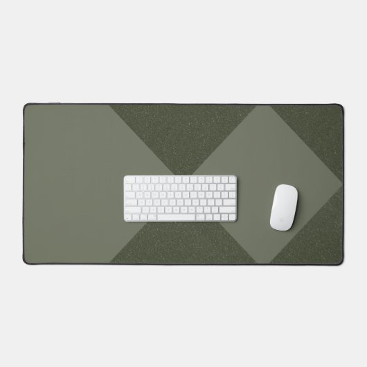 Moss Green Diamond Minimalist Desk Mat – Aanpassen (Keyboard & Muis)