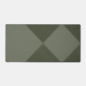 Moss Green Diamond Minimalist Desk Mat – Aanpassen (Voorkant)