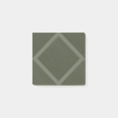 Moss Green Diamond Pattern Sticky Notes (Voorkant)