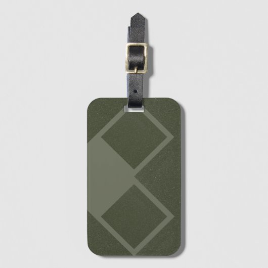 Moss Green Double Diamond Bagagelabel (Voorkant (verticaal))