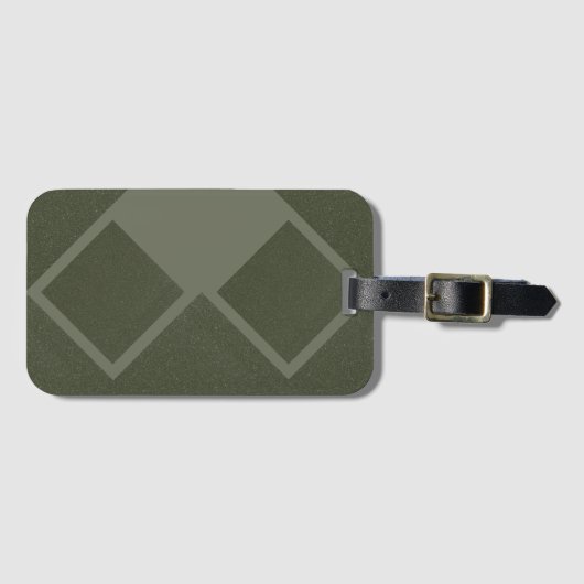 Moss Green Double Diamond Bagagelabel (Voorkant (horizontaal))