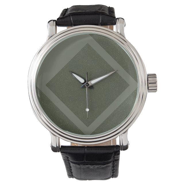 Moss Green Double Diamond eWatch Horloge (Voorkant)