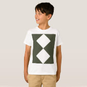 Moss Green Double Diamond Kinder T-shirt - T-shirt (Voorkant volledig)