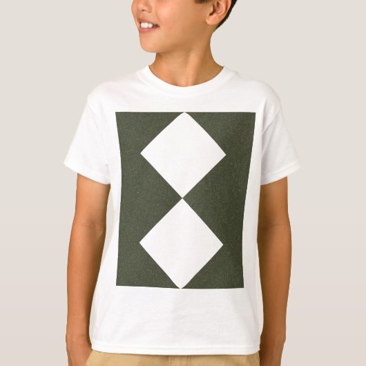 Moss Green Double Diamond Kinder T-shirt - T-shirt (Voorkant)