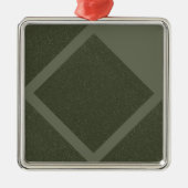 Moss Green Double Diamond Ornament (Voorkant)