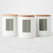 Moss Green Dual Texture Label Jar –  Voedselcontainer Etiket (Flessen)