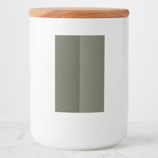Moss Green Dual Texture Label Jar –  Voedselcontainer Etiket (Voorkant)