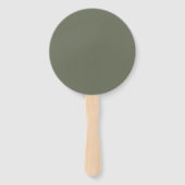 Moss Green Dual-Texture ventilatoren –  Bulk Handwaaier (Achterkant)
