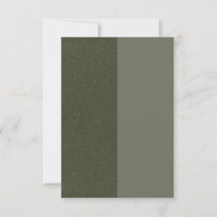 Moss Green Dual-Tone Announcement Kaart – Aanpasse