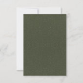 Moss Green Dual-Tone Flat Aankondiging – Aanpassen (Voorkant)