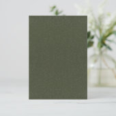 Moss Green Dual-Tone Flat Aankondiging – Aanpassen (Staand voorkant)