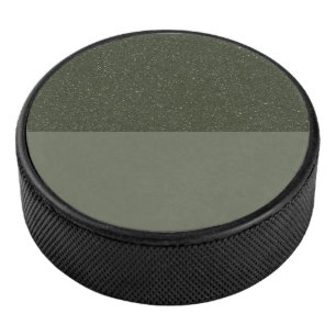 Moss Green Dual-Tone Glitter Hockey Puck (Aangepas