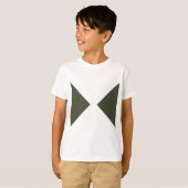 Moss Green Duo Driehoek T-shirt - T-shirt (Voorkant volledig)