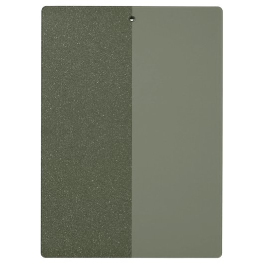 Moss Green Duo Klembord – Glitter & Matte (Achterkant)