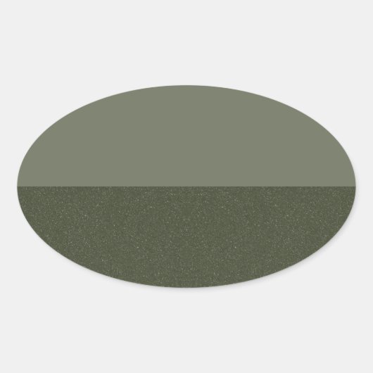 Moss Green Duo Ovale Sticker – Aanpasbaar (Voorkant)