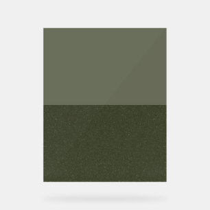 Moss Green Duo Panel Acryl Teken –  Bord