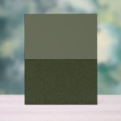 Moss Green Duo Panel Acryl Teken –  Bord (Neutraal)