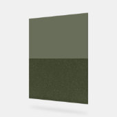 Moss Green Duo Panel Acryl Teken –  Bord (Hoek)