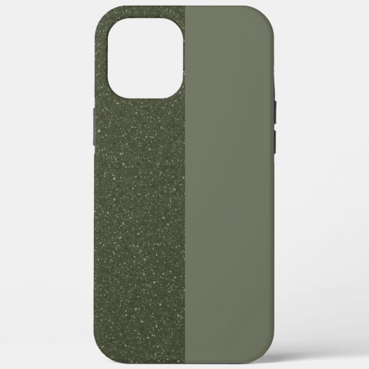 Moss Green Duo-Texture iPhone 12 Pro Max Hoesje (Achterkant)