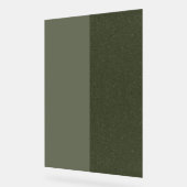Moss Green Duo-Tone Acryl Plaque – Bord (Hoek)