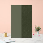 Moss Green Duo-Tone Acryl Plaque – Bord (Huwelijk)
