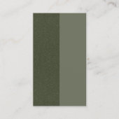 Moss Green Duo-Tone Custom Referral Kaart (Voorkant)