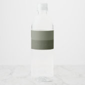 MOSS Green Duo Waterflesetiket Waterfles Etiket (Voorkant)