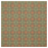  Moss Green en Burnt Oranje Pset Stof (Swatch)