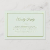 Moss Green Estate Online RSVP Kaart (Voorkant)