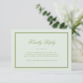 Moss Green Estate Online RSVP Kaart (Staand voorkant)