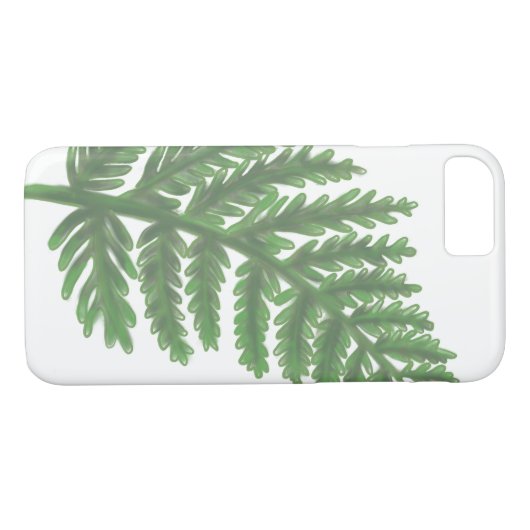 Moss Green Fern Case-Mate iPhone Case (Achterkant (Horizontaal))