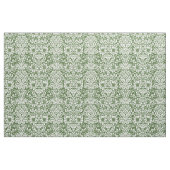 Moss Green Floral Damask Stof (Fat Quarter)