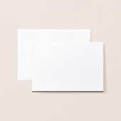 Moss Green Folie Kaart – Custom Inside (Voorkant met envelop)
