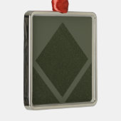 Moss Green Framed Diamond Ornament (Rechts)