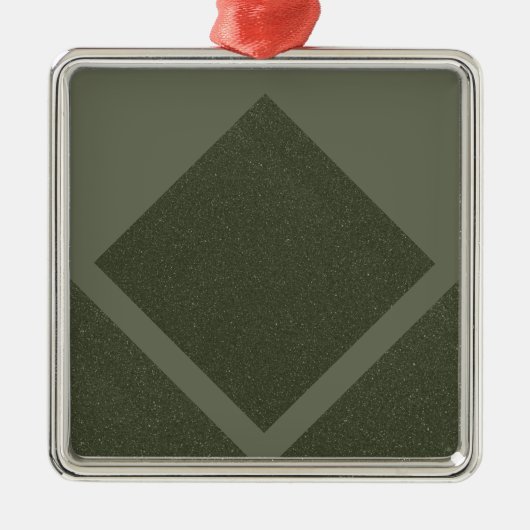 Moss Green Framed Diamond Ornament (Voorkant)