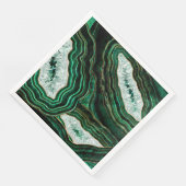 Moss Green Geode en Crystals Digital Art Servet (Hoek)