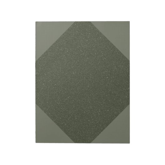 Moss Green Geometric Custom Notitieblok – (Linkerzijde)