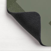 Moss Green Geometric Mousepad Muismat (Hoek)